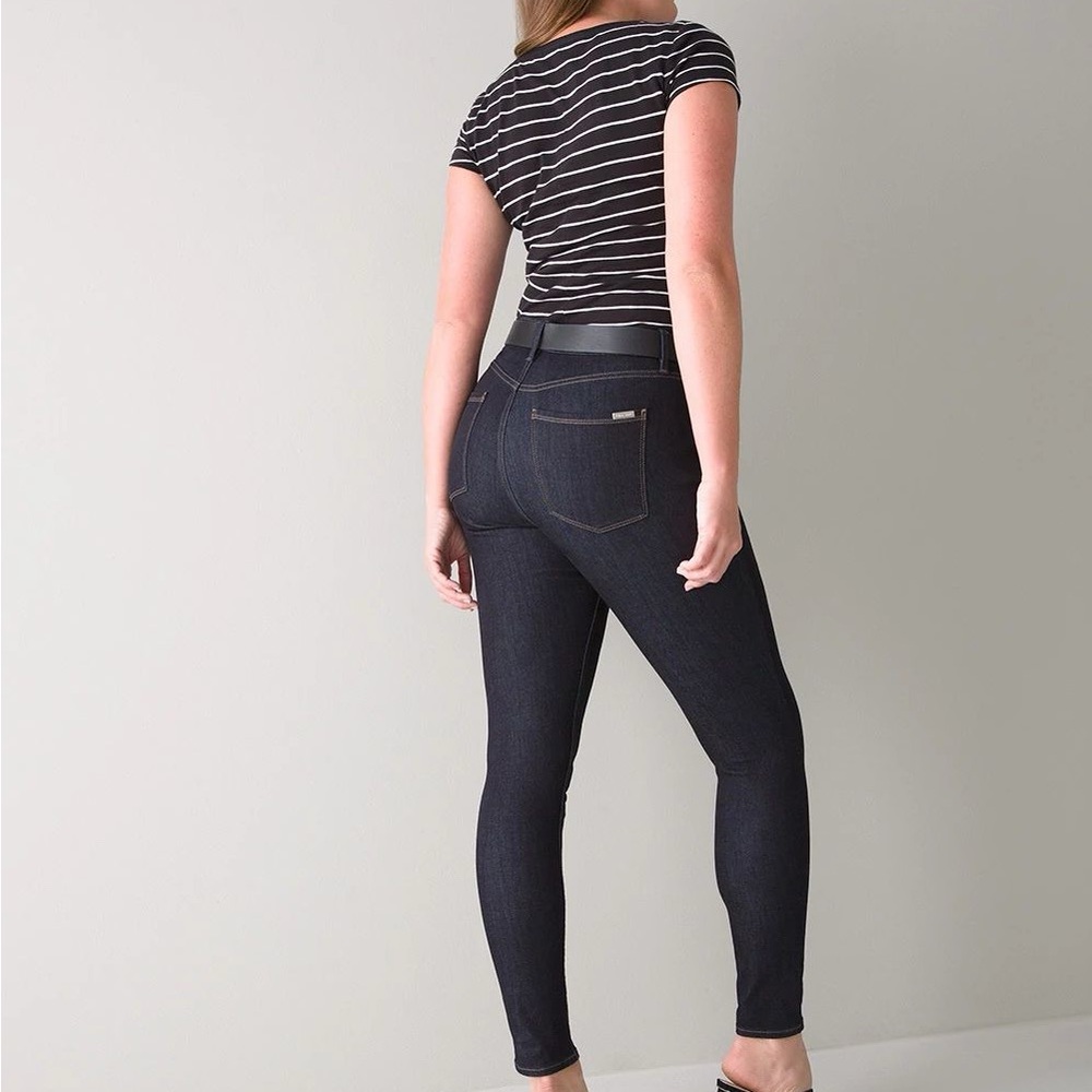 Dark Blue Skinny Ankle Jeans -Size 16